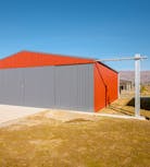 Hanging slider door - Wide Span Sheds Hanging slider door - Wide Span Sheds