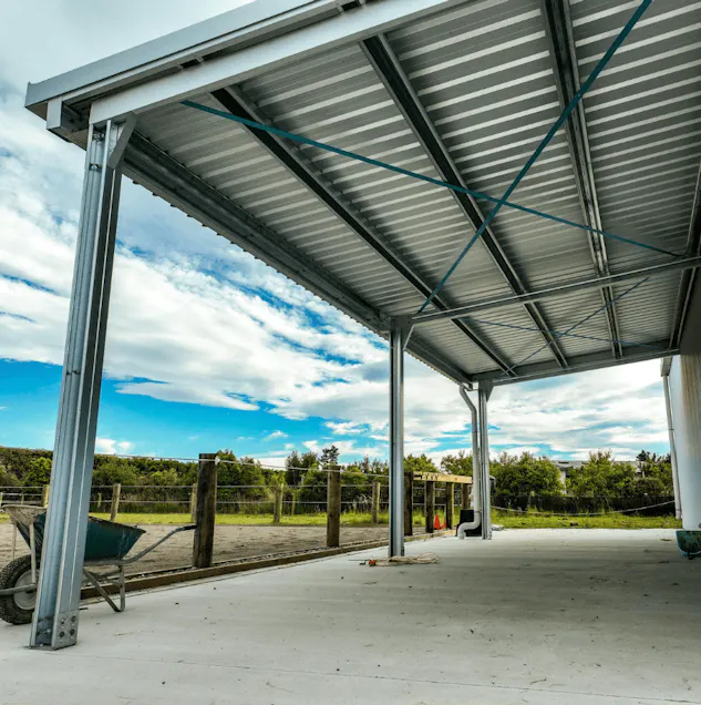 Equine canopy shed - Wide Span Sheds