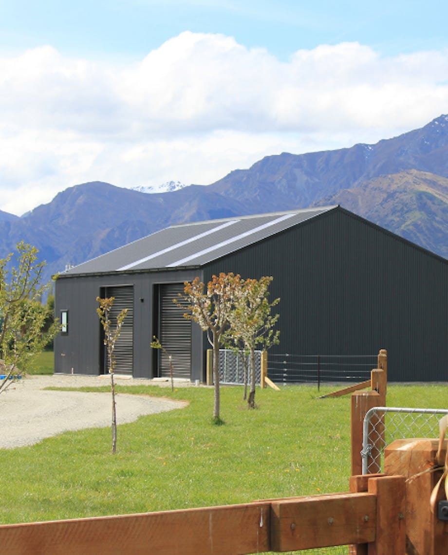 Rural double garage - Wide Span Sheds