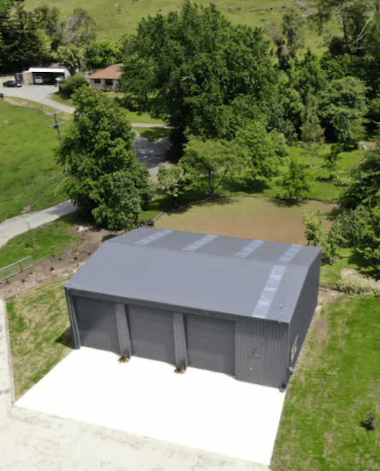 3 bay extra tall farm shed