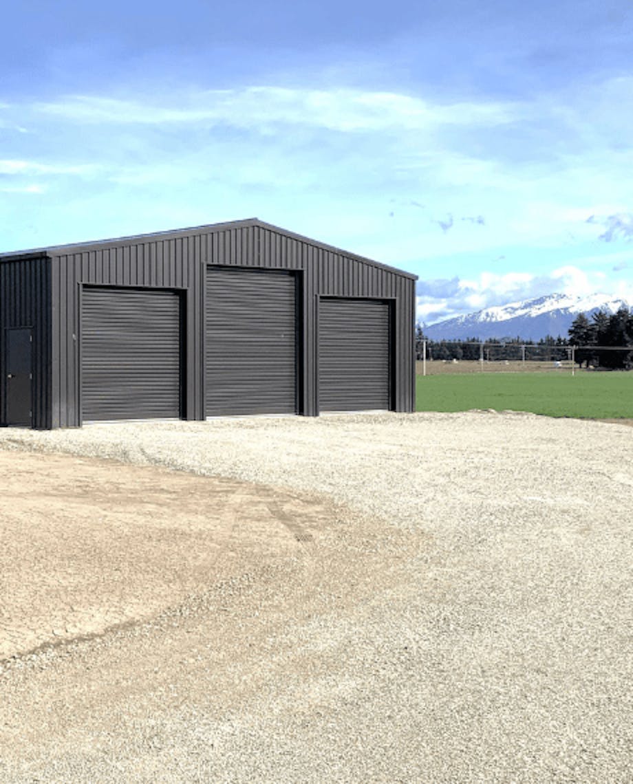 Farm machinery shed