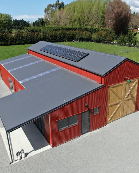 American red barn - Wide Span Sheds