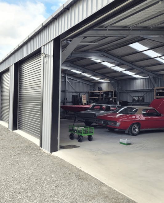 Residential garage with workshop - Wide Span Sheds