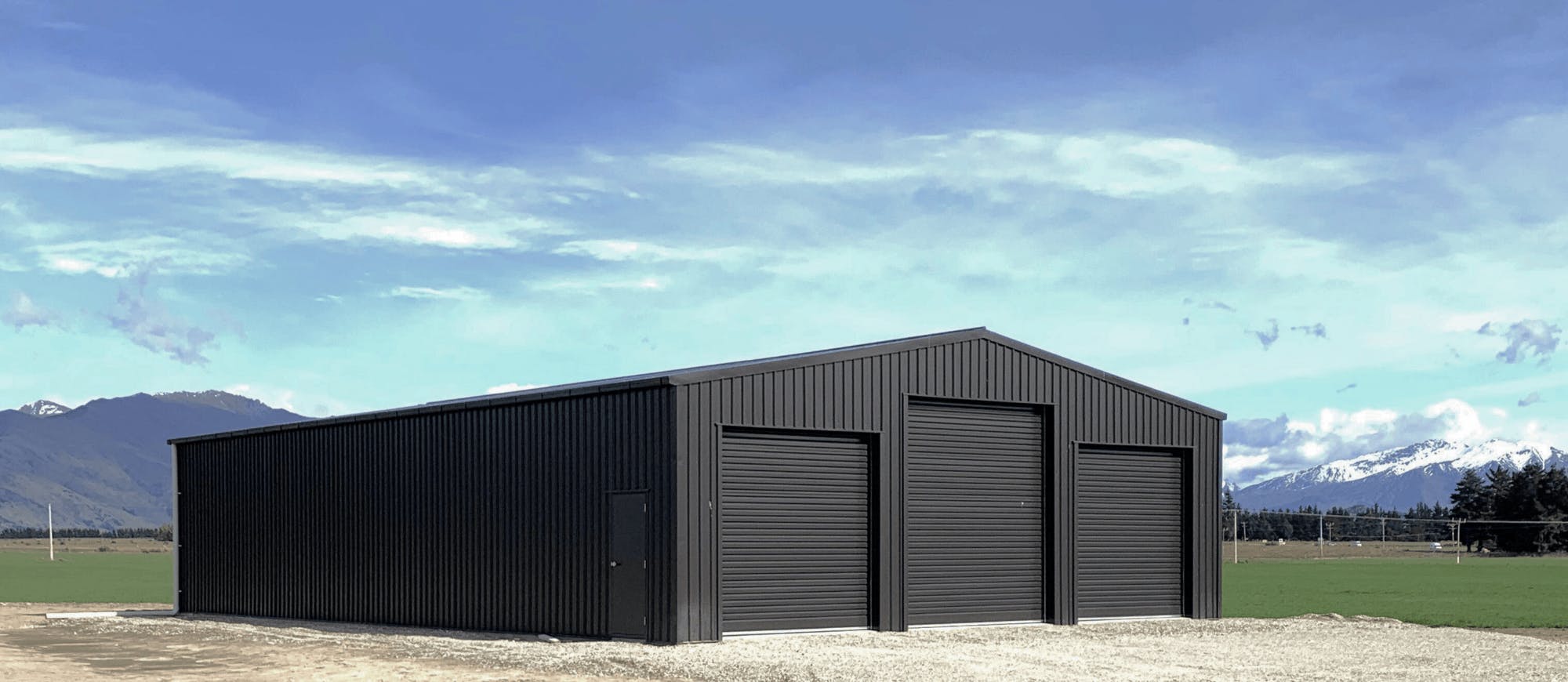 Large machinery triple garage Large machinery triple garage