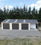 Triple garage with carport Triple garage with carport