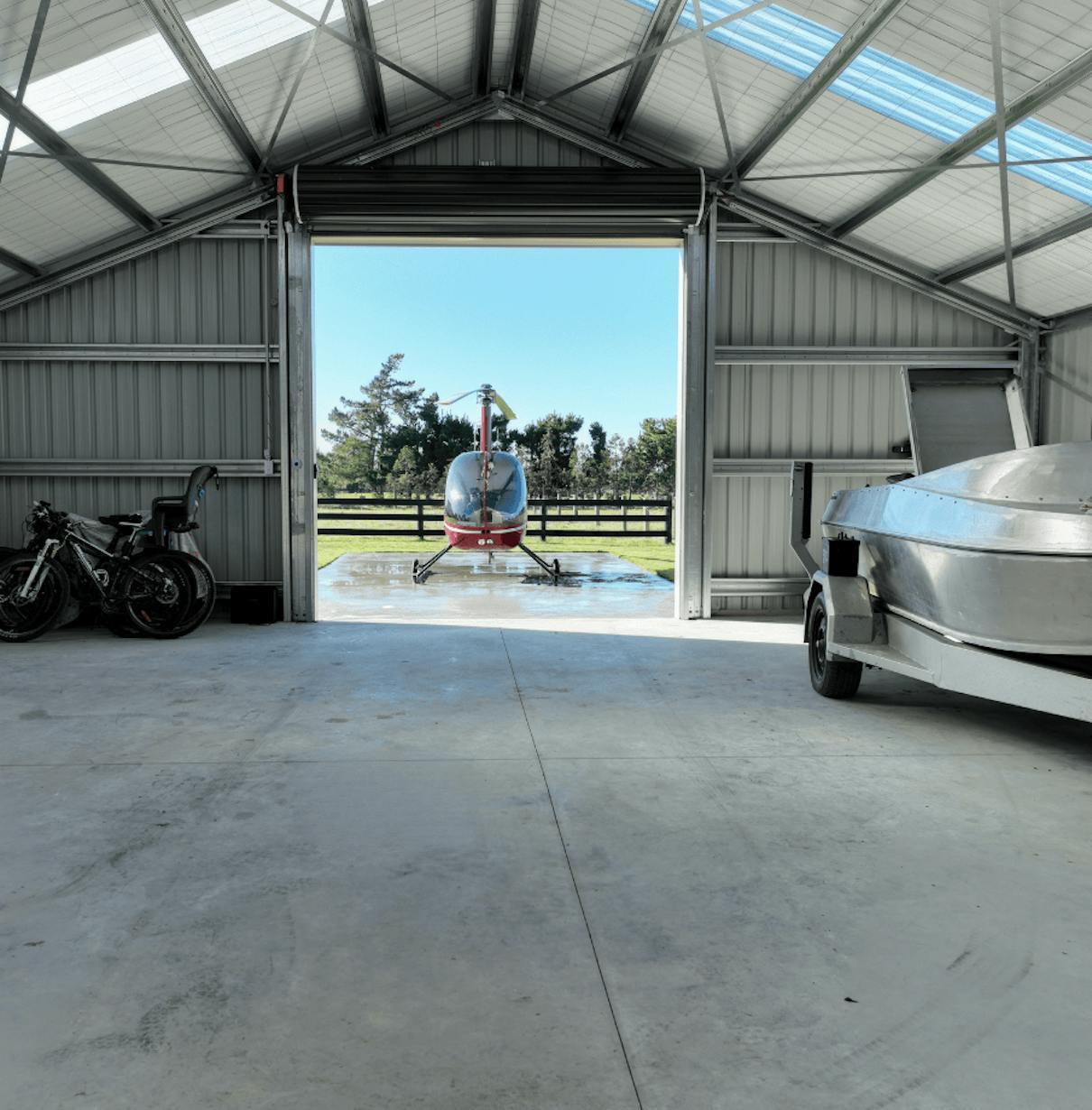 Harrison hangar interior