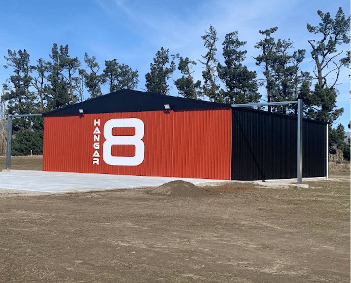 Number 8 steel hangar