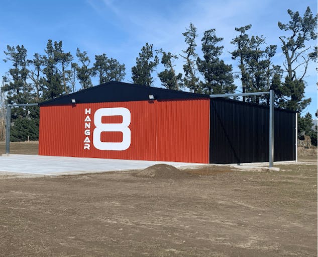 Number 8 steel hangar