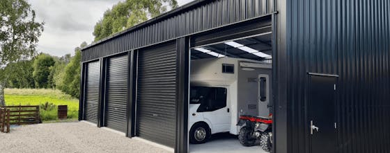 4 bay shed