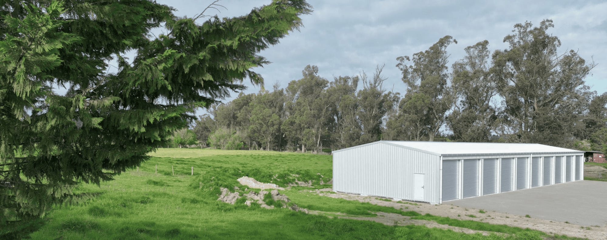 Zinc storage shed - Wide Span Sheds