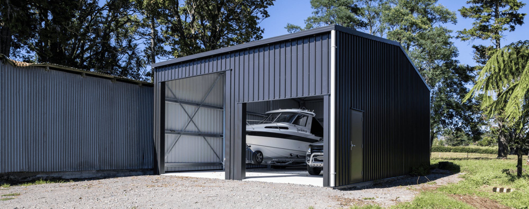 Hurworth Boat Shed - Wide Span Sheds