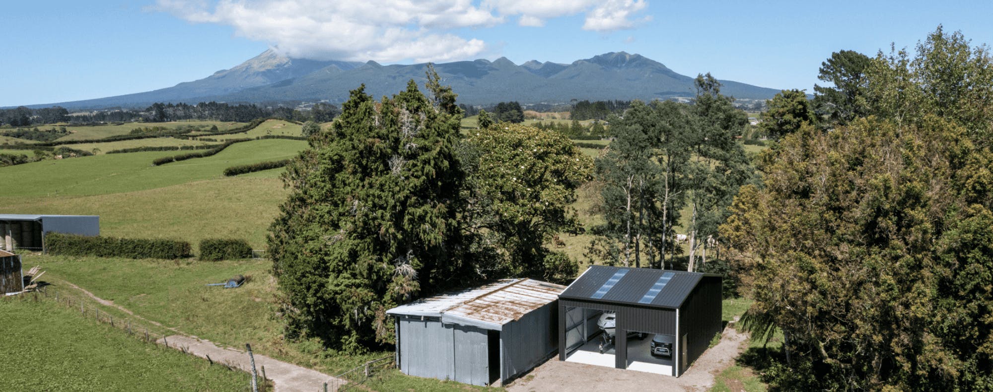 Hurworth Boat Shed - Taranaki Mountain - Wide Span Sheds