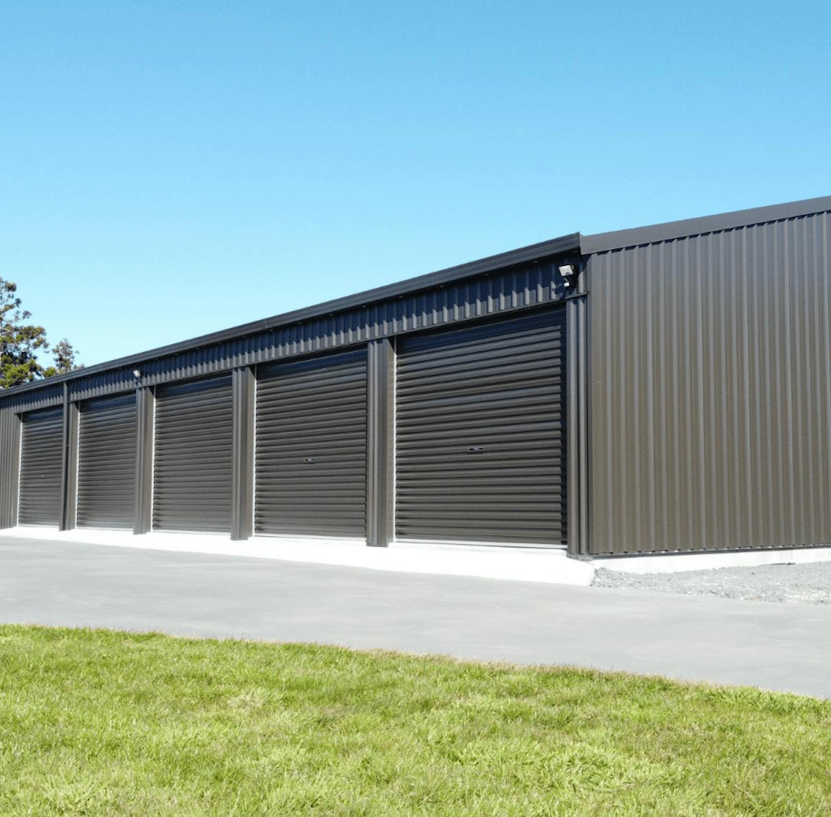 5-bay industrial steel shed - Wide Span Sheds