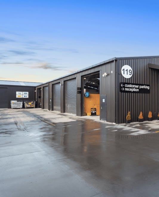 Industrial Warehouse with Office - Wide Span Sheds