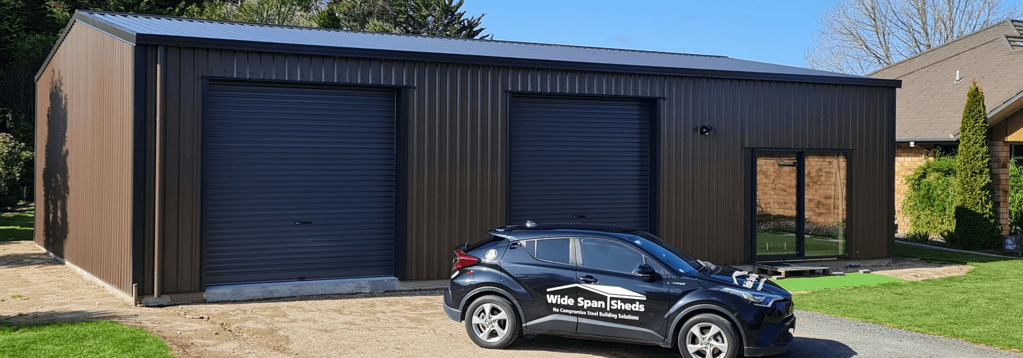 Artists gable shed - Wide Span Sheds