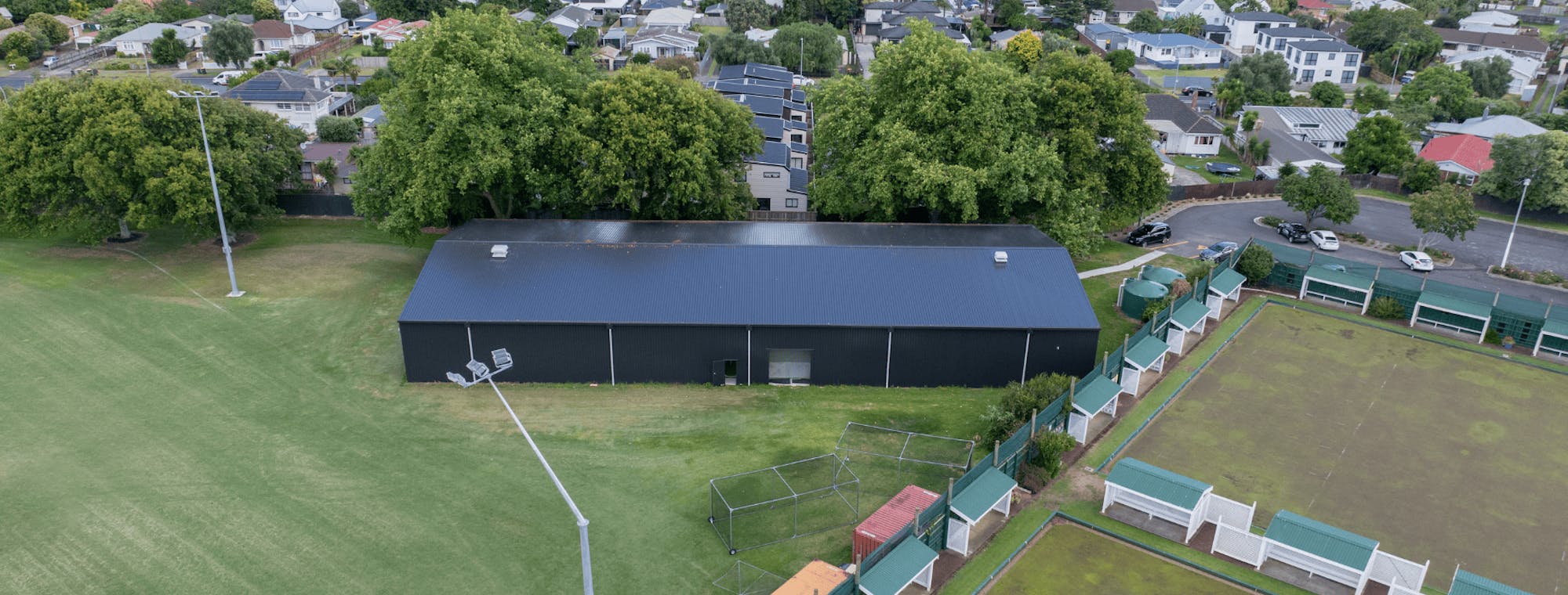 Cricket club community shed - By Wide Span Sheds