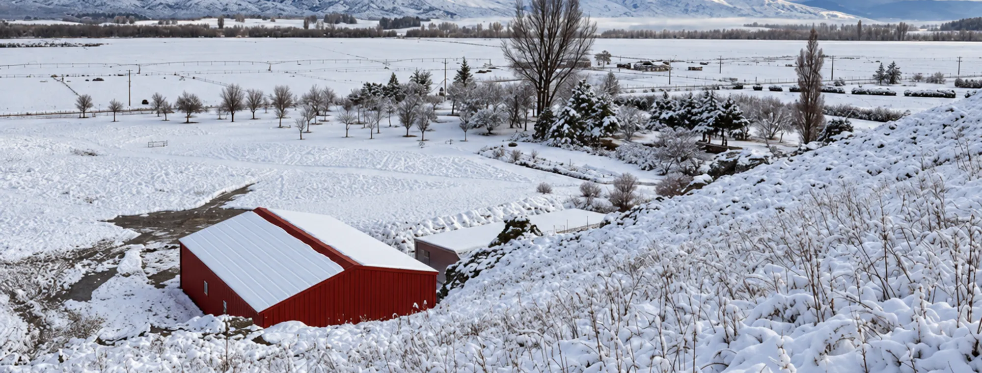 1.-NZ-Imagery Inspo-Gallery Legacy-In-Central-Otago Central-Otago-Shed-in-Snow