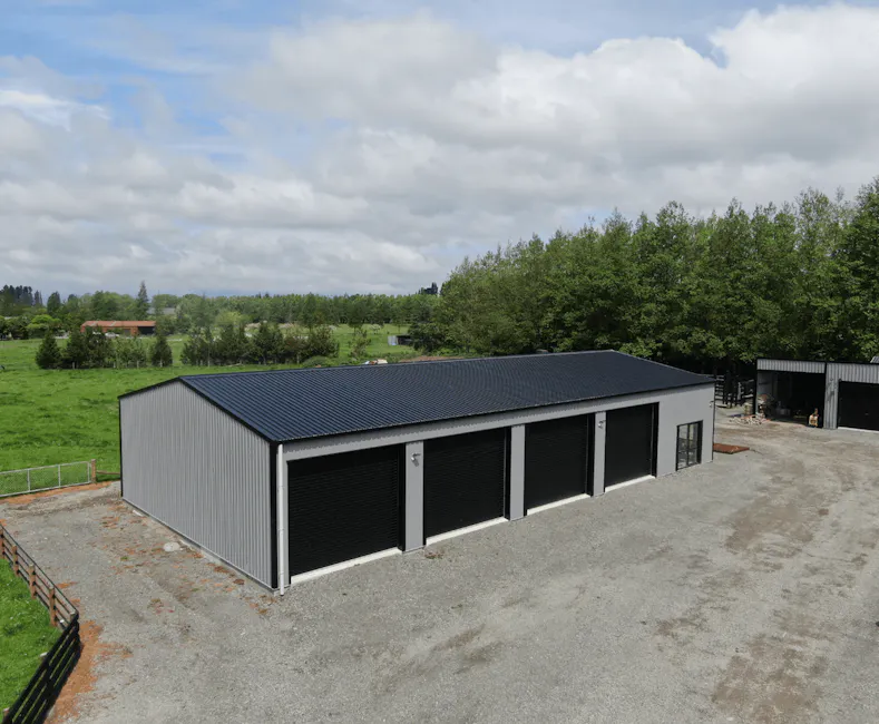 Large Rural Lifestyle Shed and Workshop aerial photo