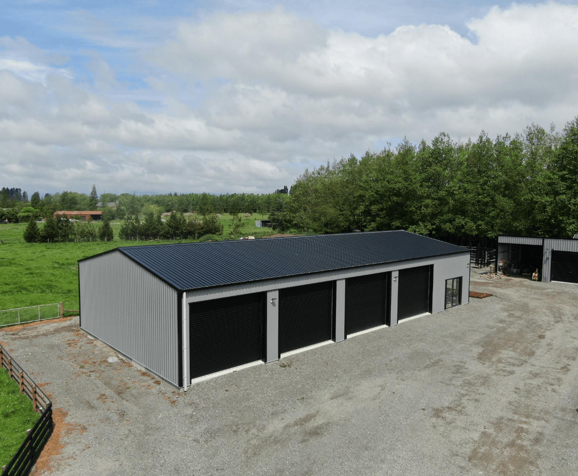 Large Rural Lifestyle Shed and Workshop aerial photo