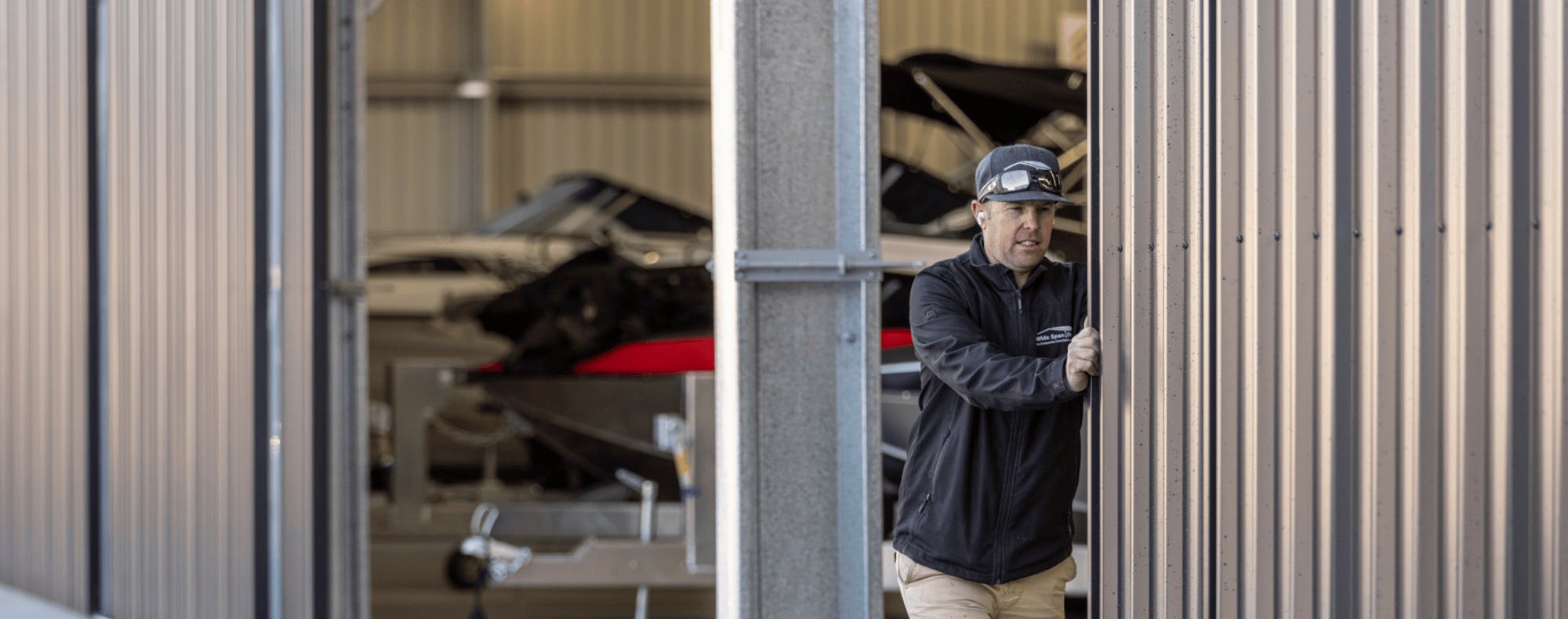 Wanaka Boat Shed opening door