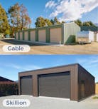 Gable and skillion roof Gable and skillion roof