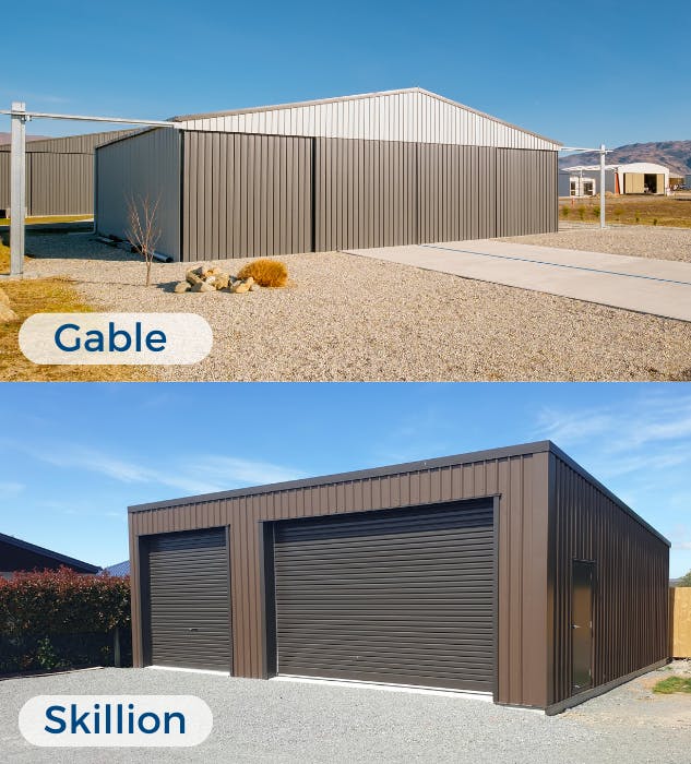 Gable and skillion hangar