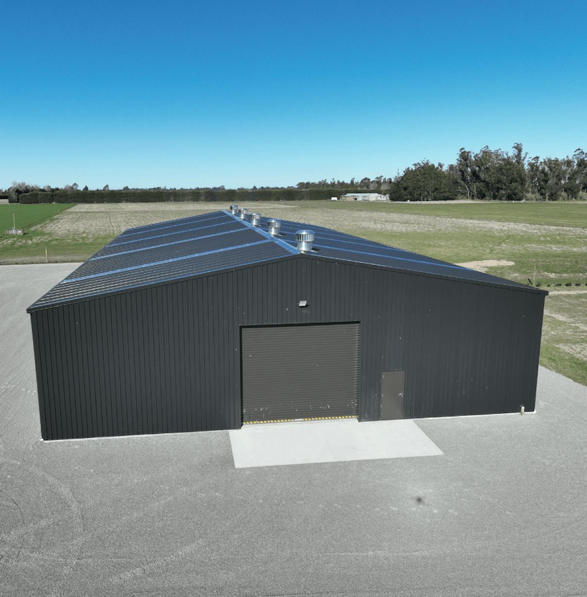 20x30 dark steel shed - Wide Span Sheds