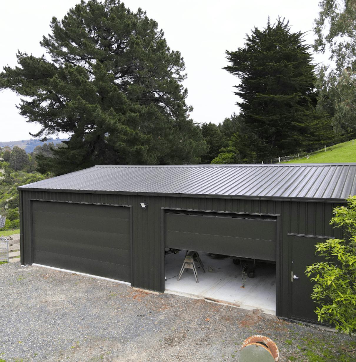 9x9 shed in a rural setting