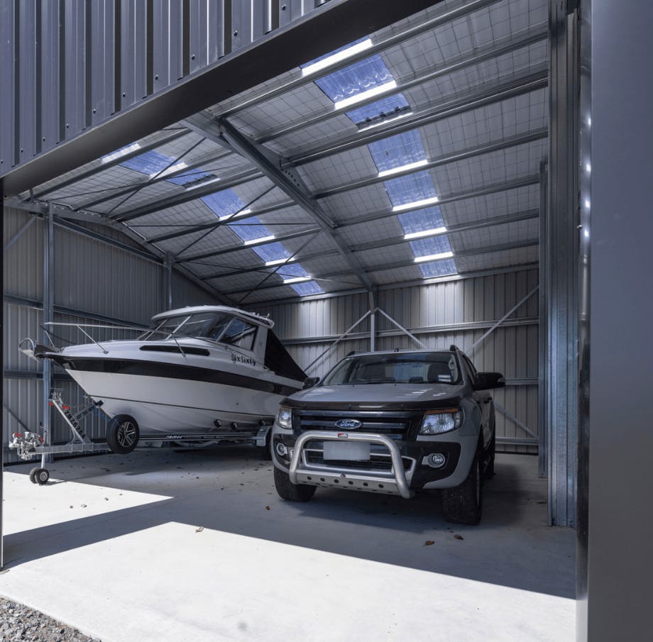 Boat and Truck Double Garage Boat and Truck Double Garage