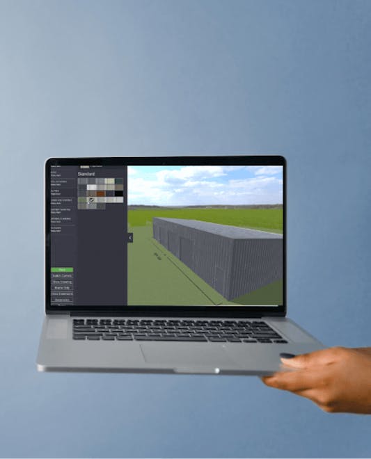 3D Shed Viewer - Wide Span Sheds
