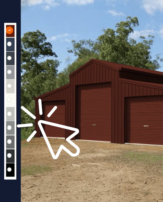 Colour Selector Tool - Wide Span Sheds