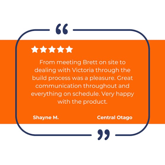 Customer review - Shayne M from Central Otago