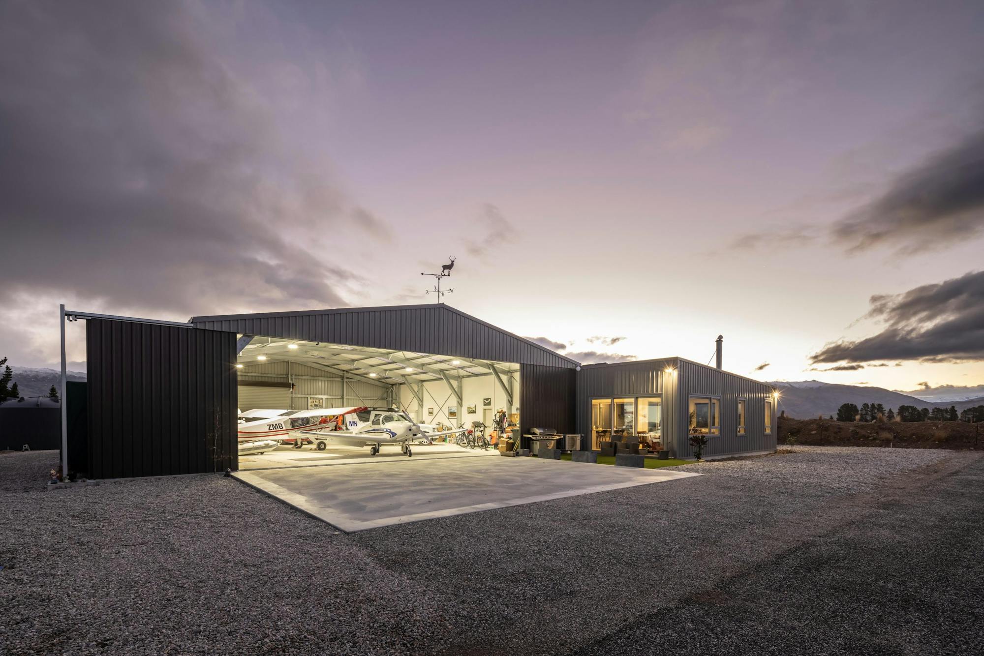 Hangar shed home Hangar shed home