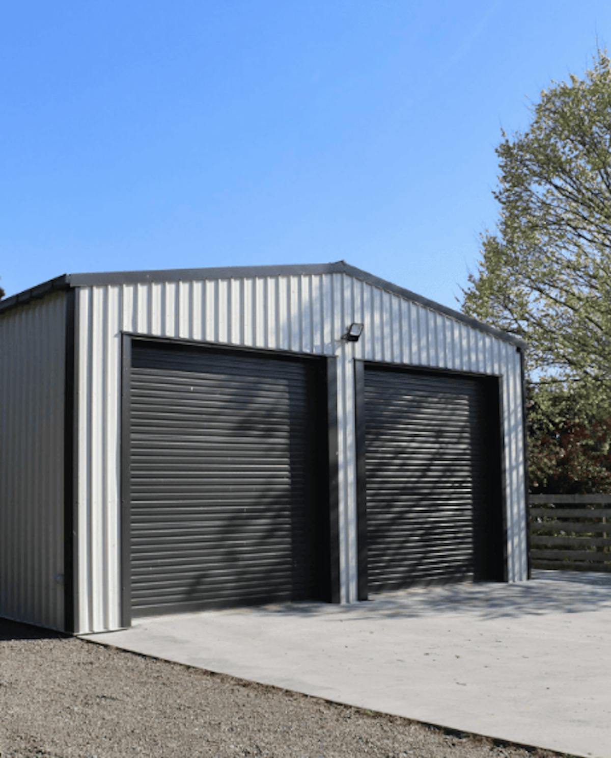 Residential double garage