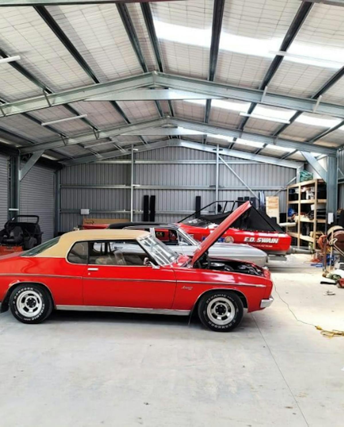 Car enthusiasts shed - Wide Span Sheds