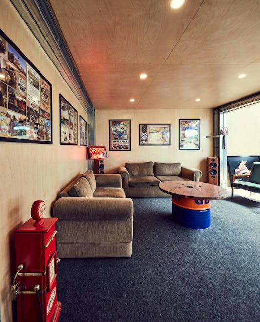 Man cave interior